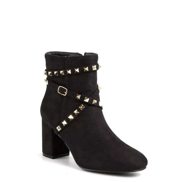 New Catherine Malandrino Royalie Bootie Black Boots Size 7 - Picture 1 of 9